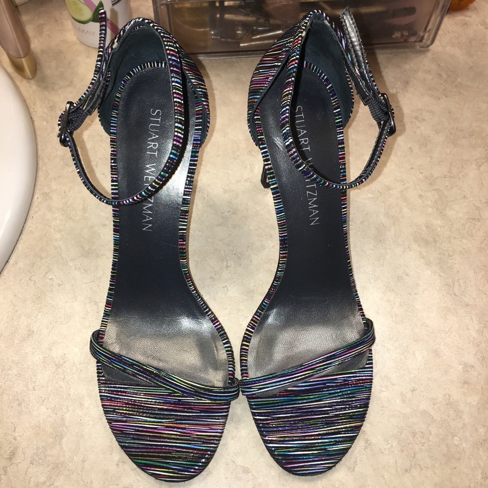 Stuart Weitzman Multi Colored Leather Stilettos - image 1